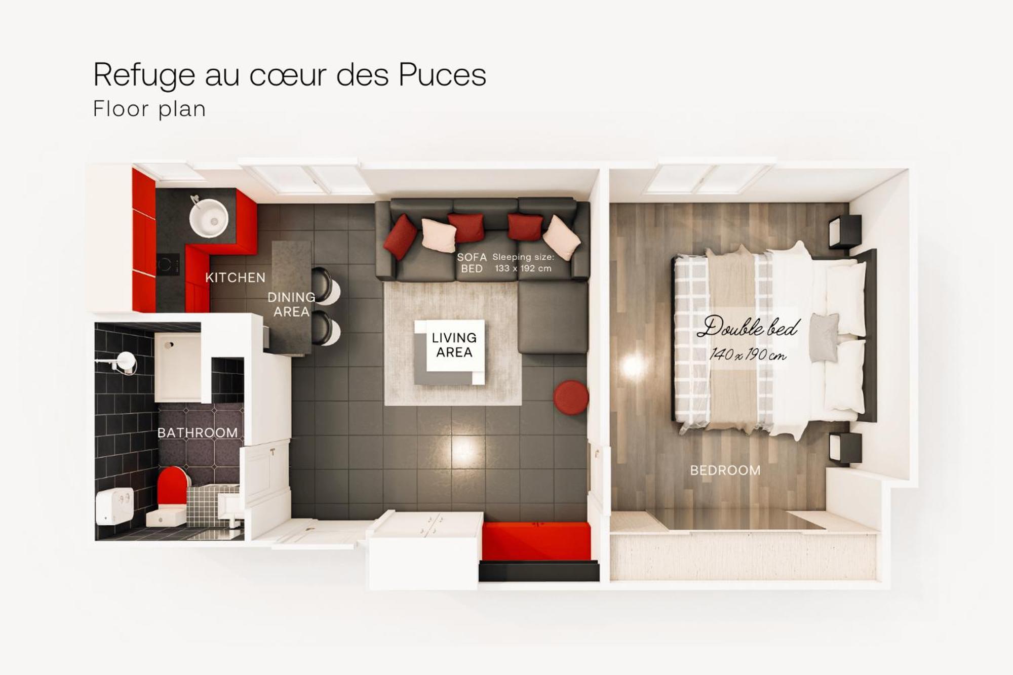 Marche Aux Puces De Saint-Ouen Apartment Bagian luar foto
