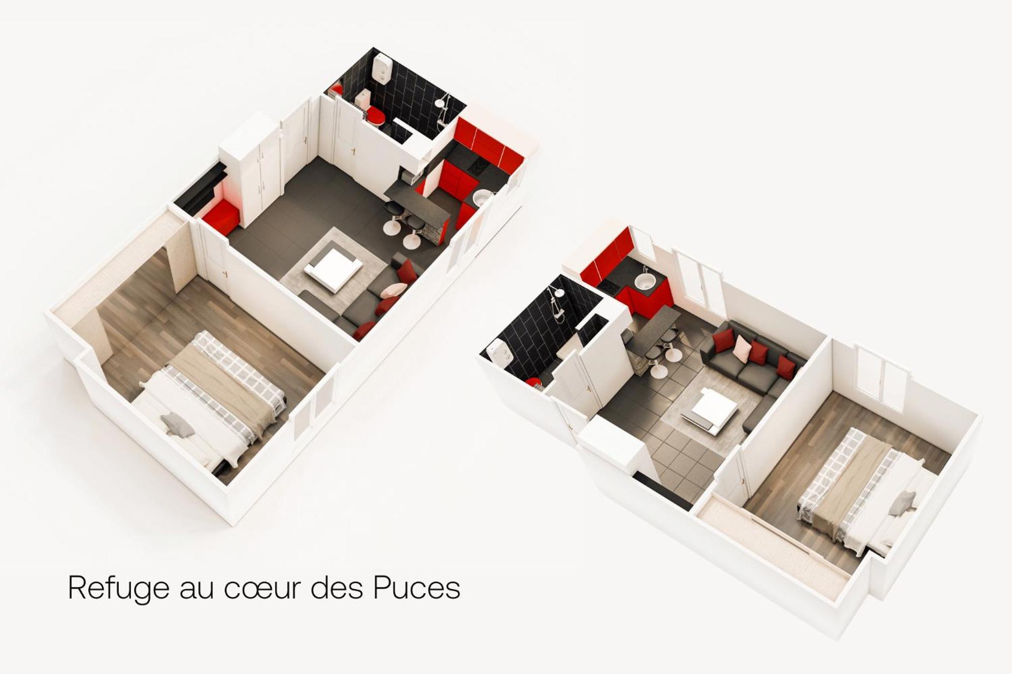 Marche Aux Puces De Saint-Ouen Apartment Bagian luar foto